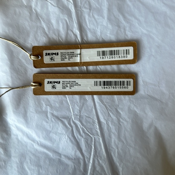 Skims‎ Swim Bikini Set super cropped T-SHIRT and mid waist bottom XL color onyx - Picture 5 of 5